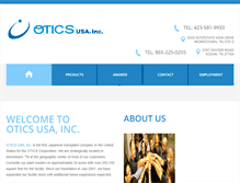 Tablet Screenshot of oticsusa.com